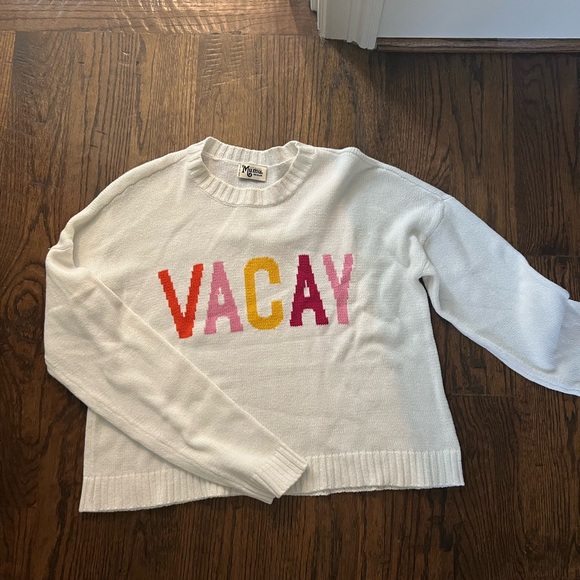 Show Me Your Mumu cropped Vasity Sweater in VACAY - Picture 2 of 5
